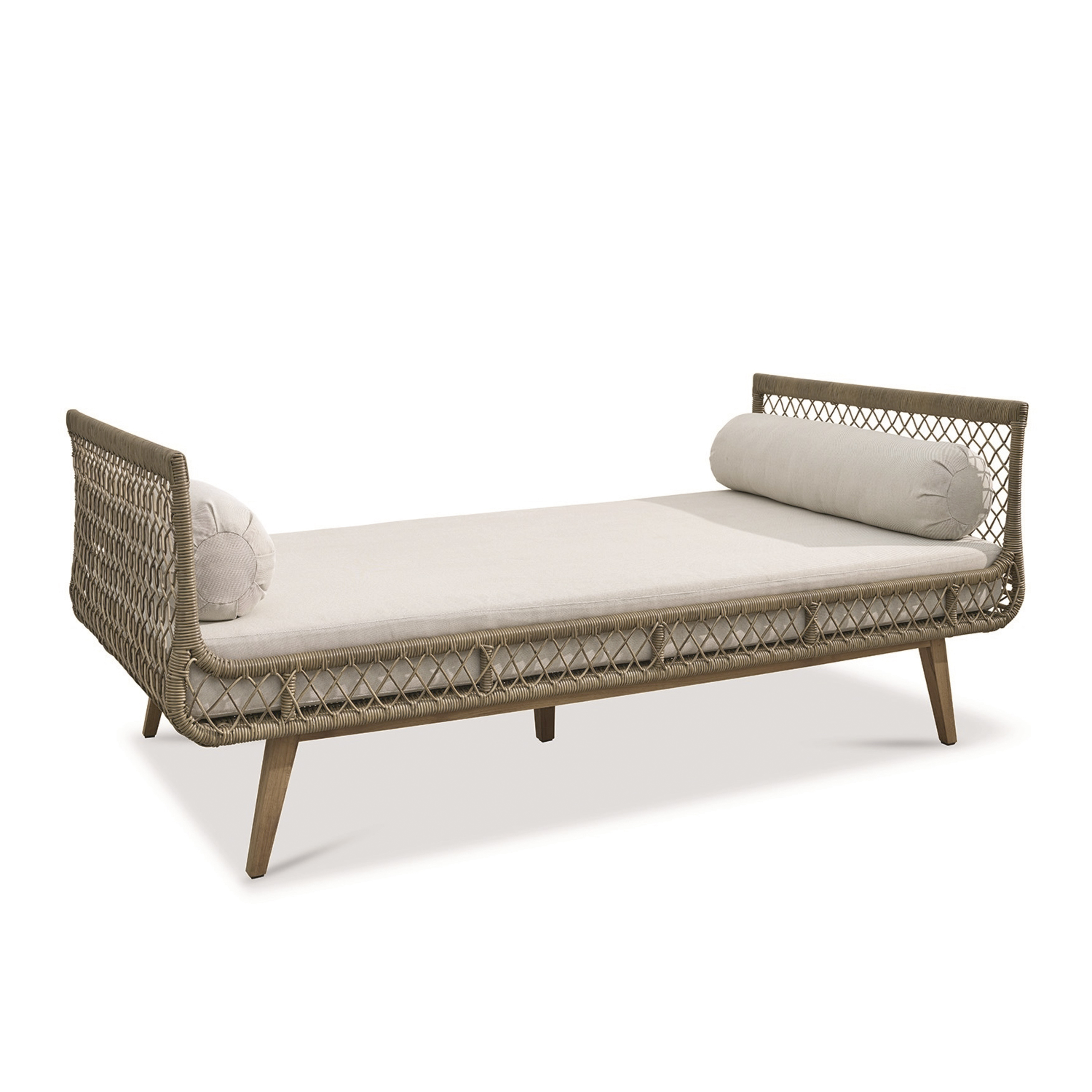 Ottomane mit Nackenrollen von Loberon  | Credit: Loberon