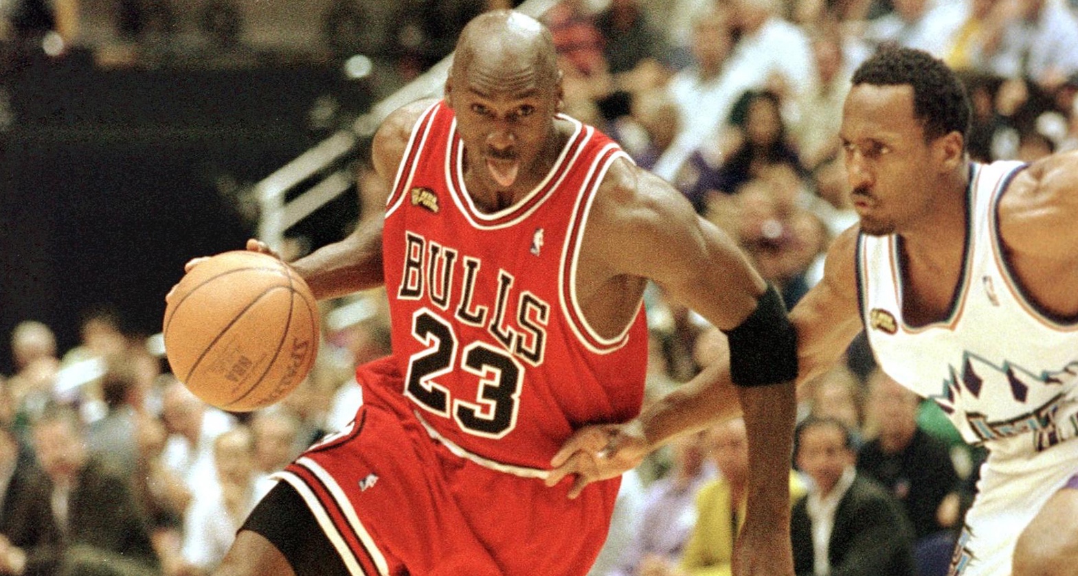 Michael Jordan beim Finalspiel 1998.
