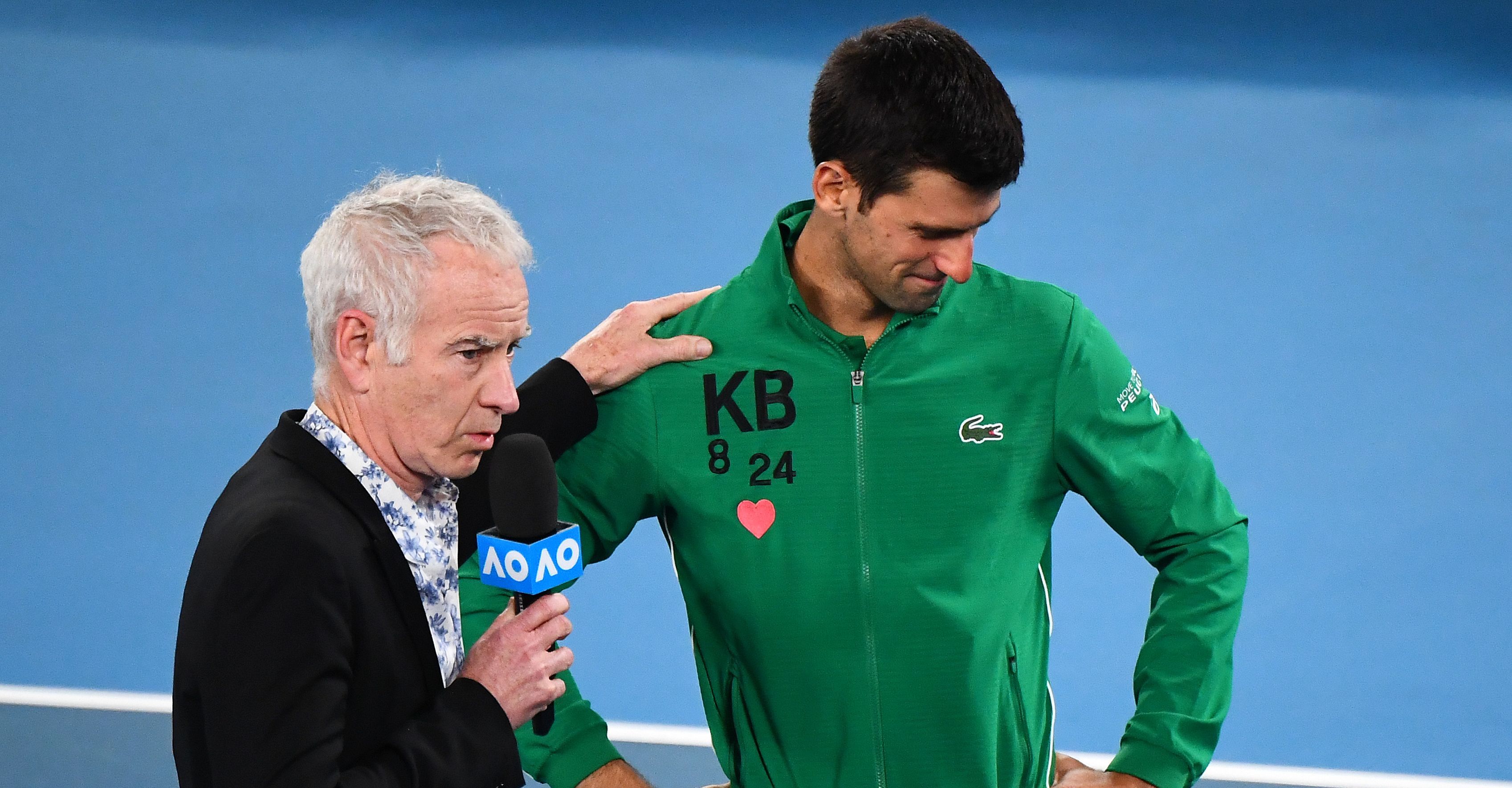 John McEnroe und Novak Djokovic