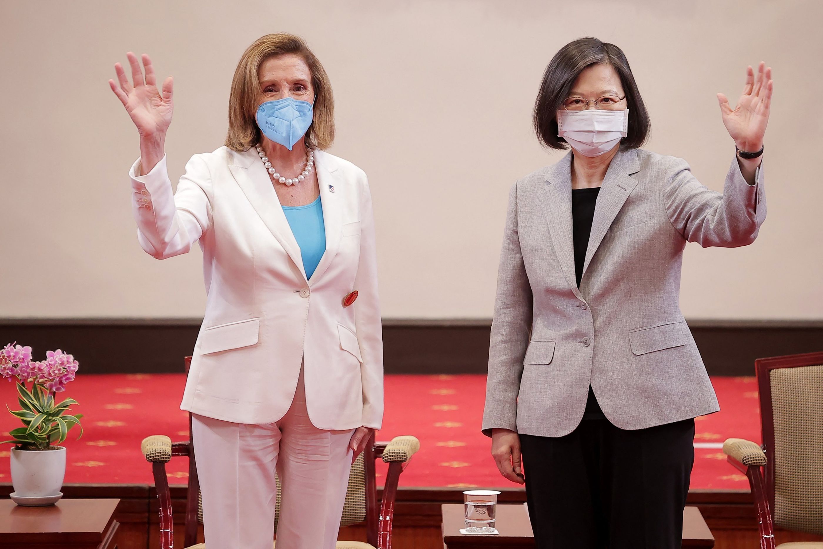 Nanci Pelosi und Tsai Ing-Wen in Taiwan