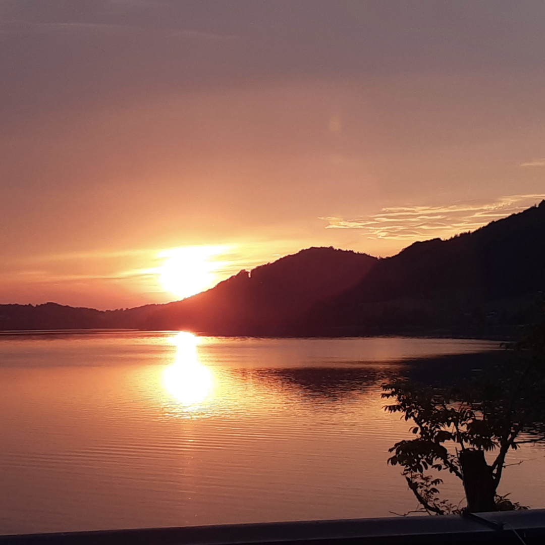 Sonnenuntergang am Fuschlsee