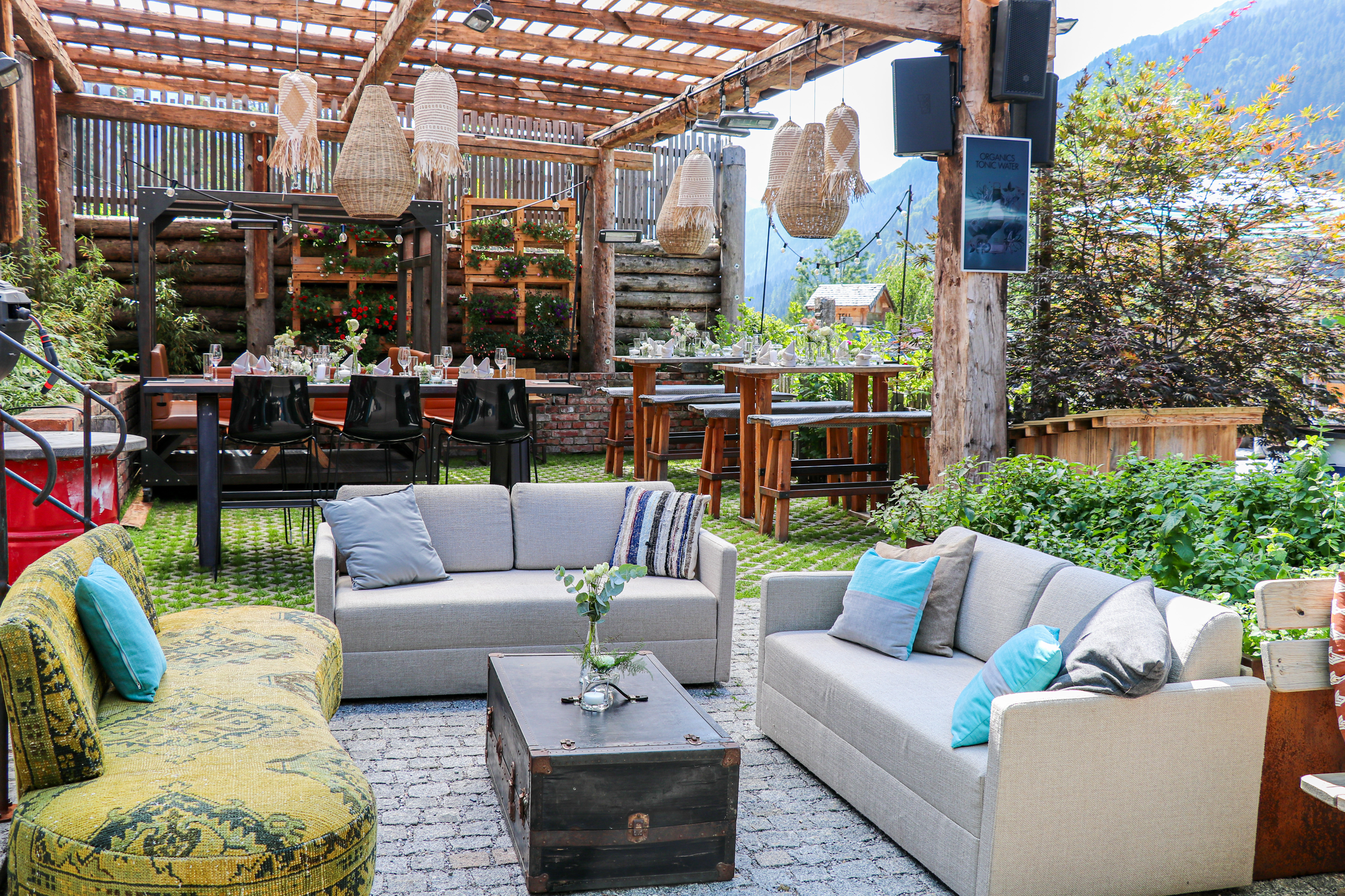 Das bunte Ambiente im Peakini Farmhaus