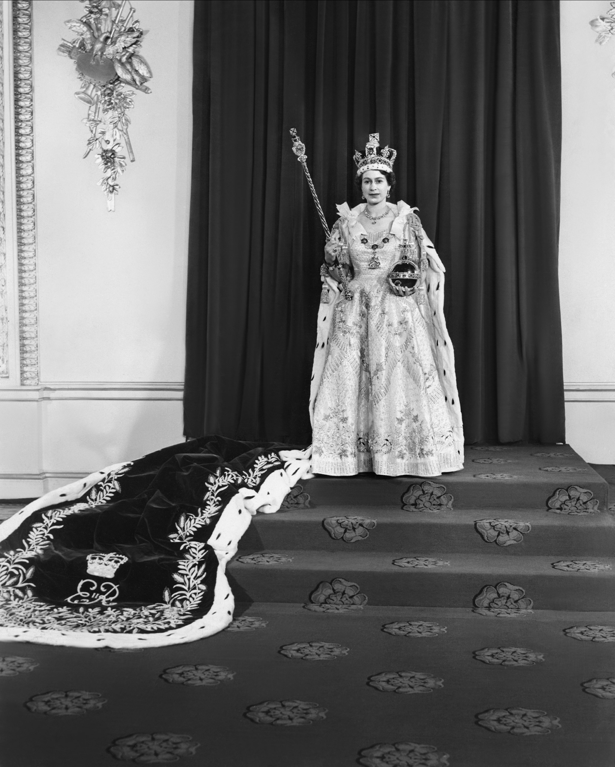 Die Queen bei ihrer Krönung