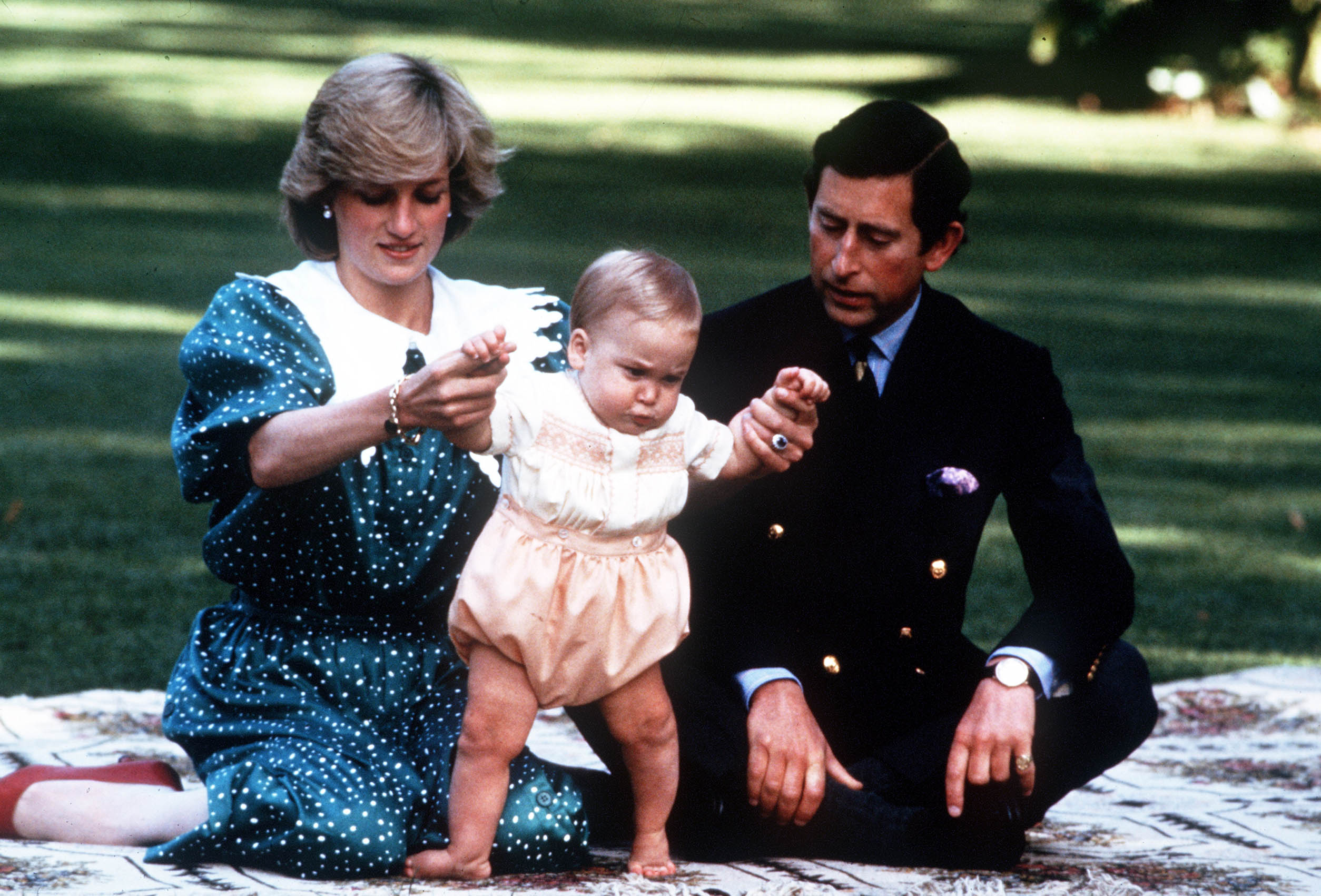 Diana und Charles mit ihrem Sohn William