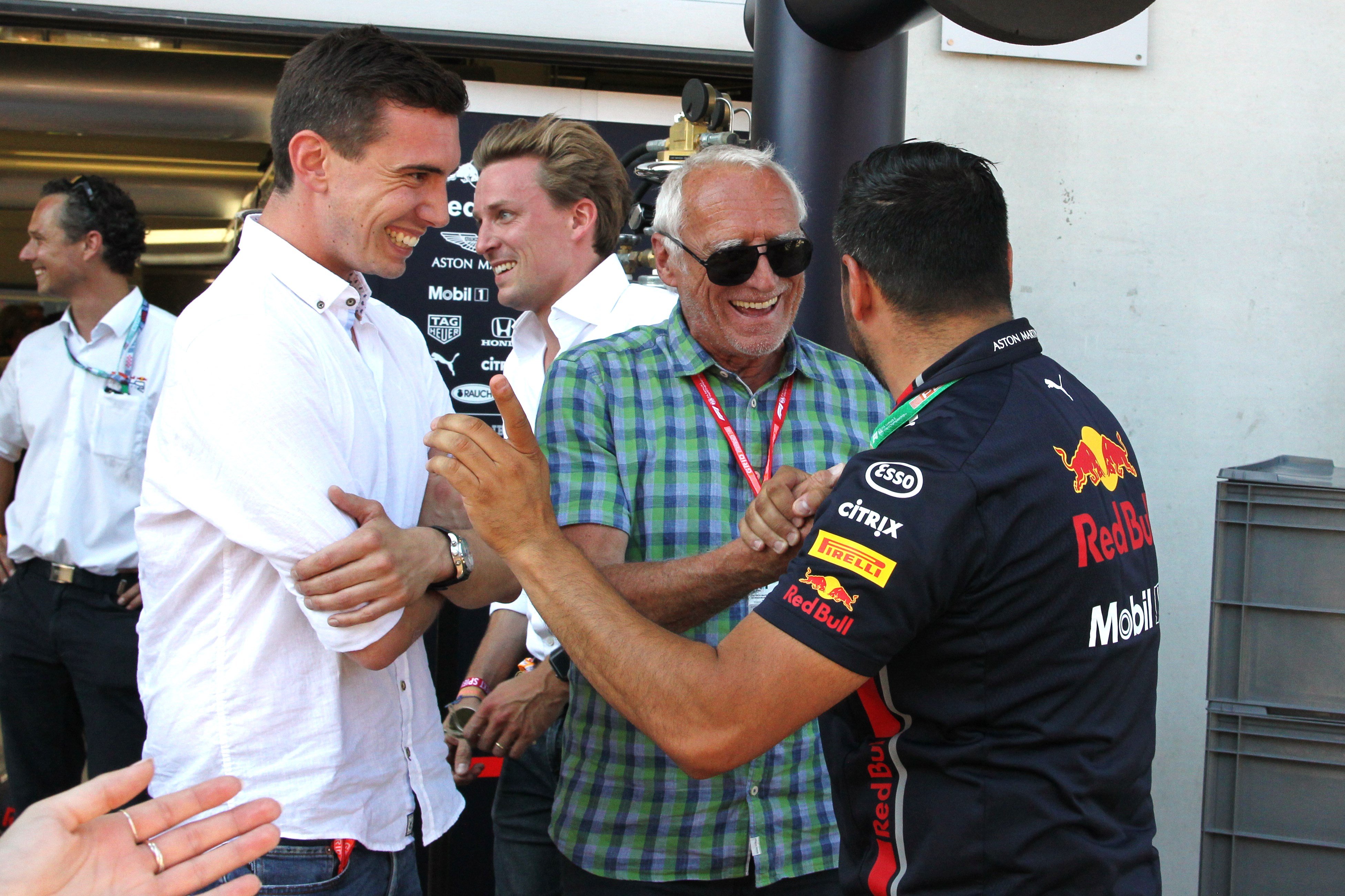 Didi und Mark Mateschitz beim Formel 1 Rennen.