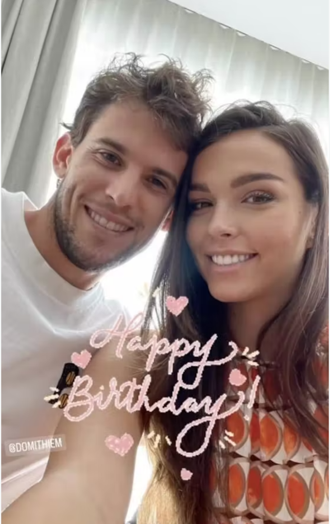 Ein Selfie von Dominic Thiem und Lili Paul-Roncalli