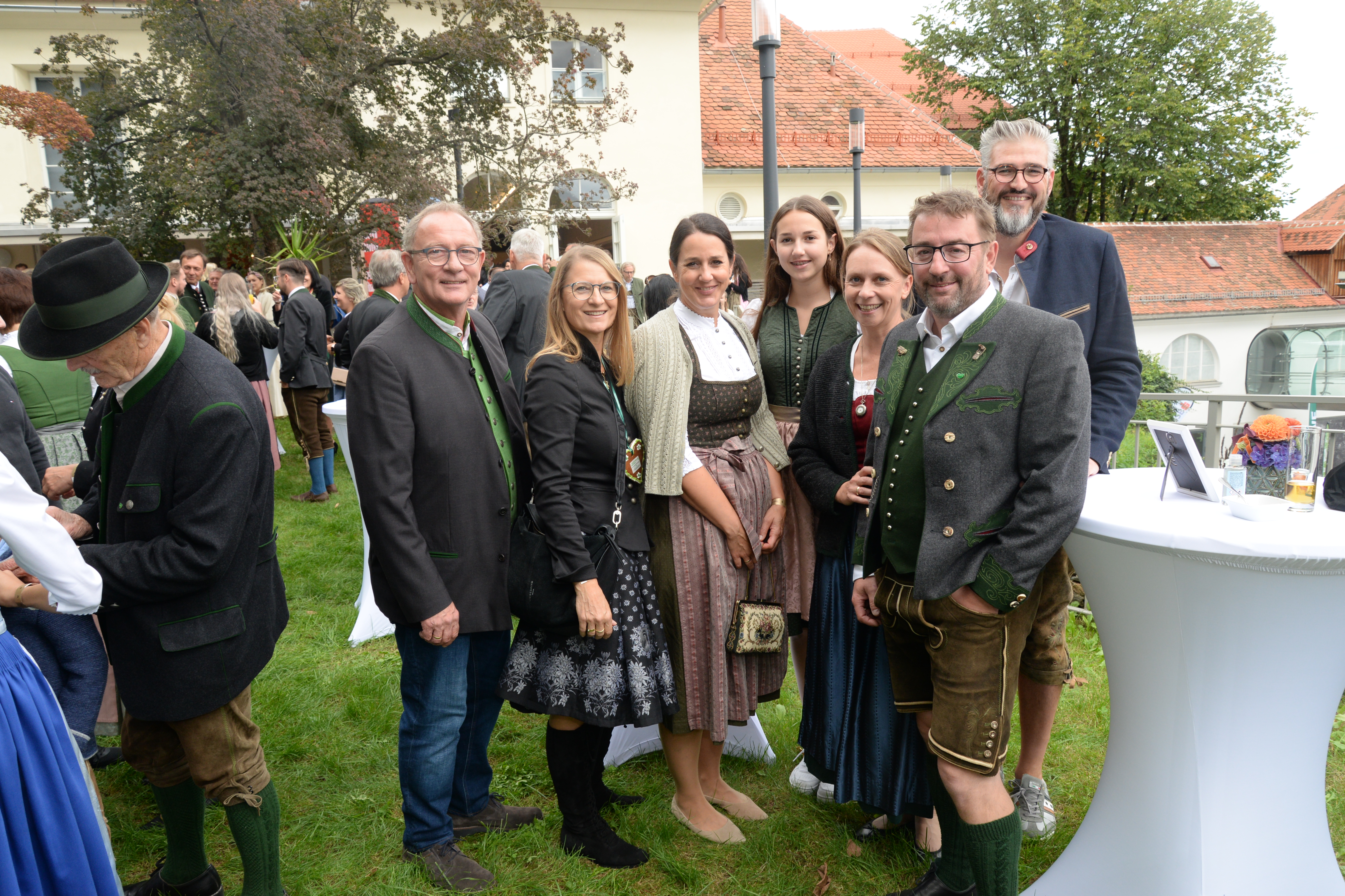 Thomas Axmann mit Familie beim Aufsteirern