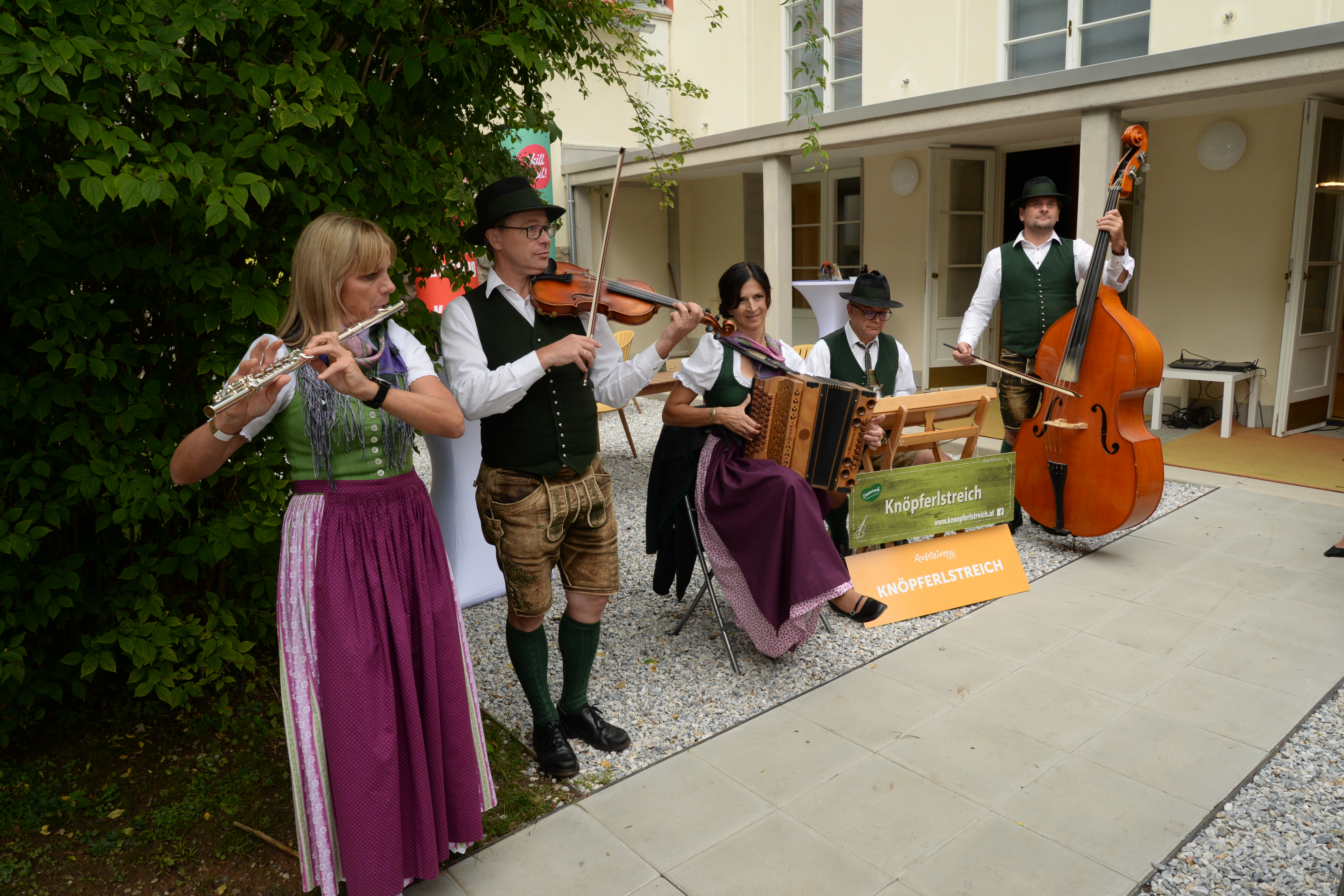 Musiker beim Aufsteirern in Graz