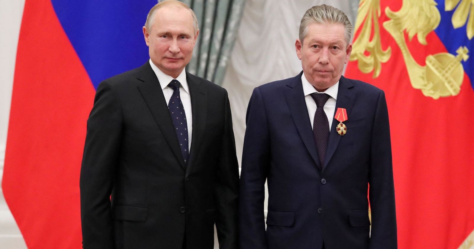 Porträt Putin und Maganow