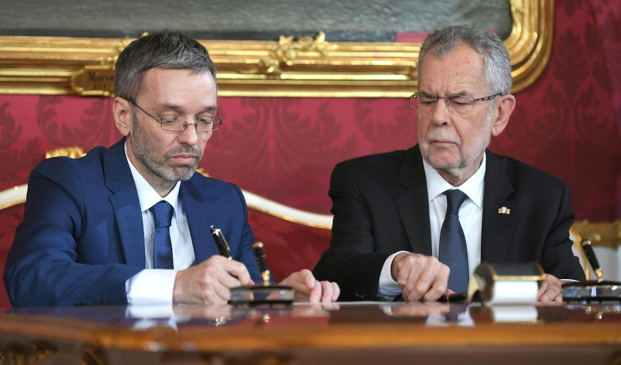 Herbert Kickl und Alexander Van der Bellen