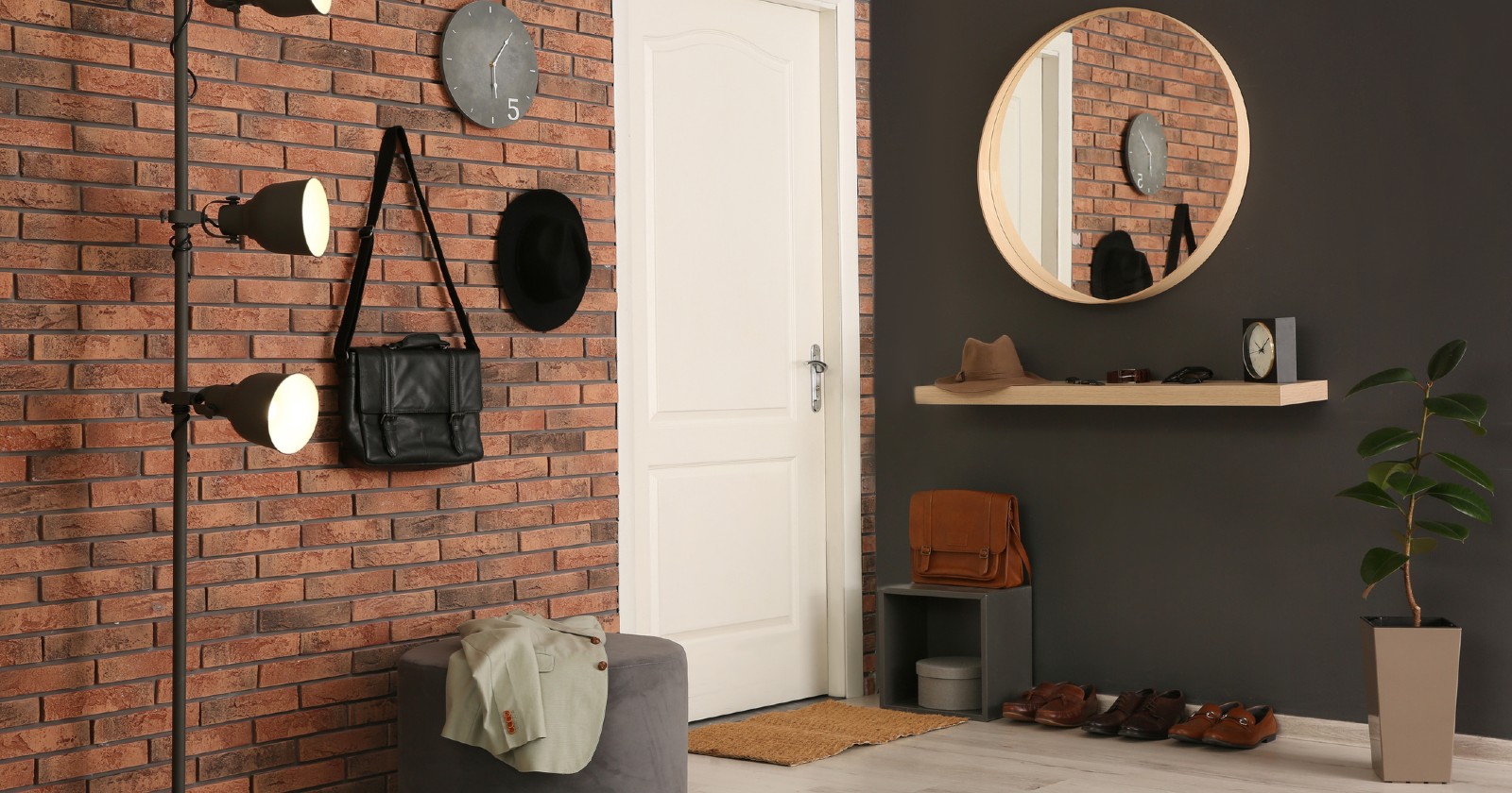 Flur im Industrie-Stil | Credit: iStock.com/Liudmila Chernetska