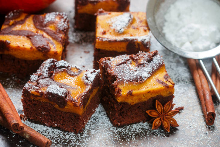 Kürbis-Brownies