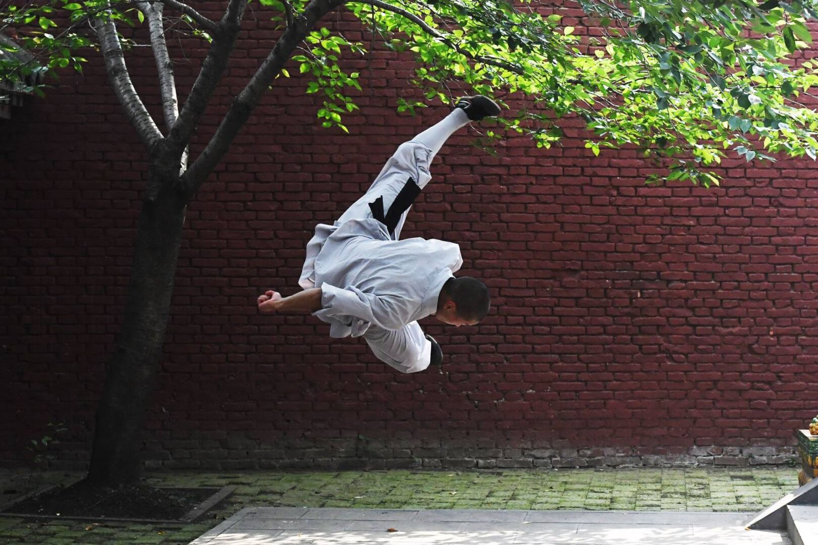 Shaolin-Mönch beim Training | Credit: Xu Yanan Xinhua / Eyevine / picturedesk.com