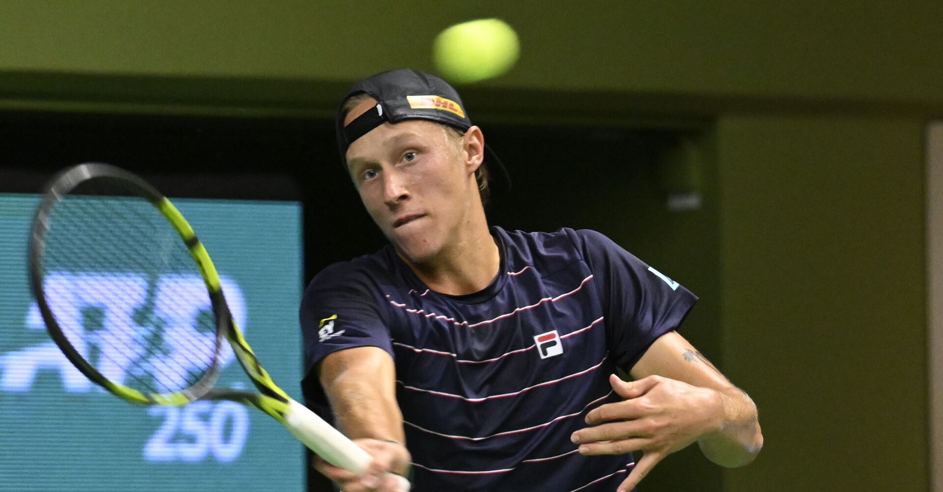 Leo Borg beim ATP-Turnier in Stockholm