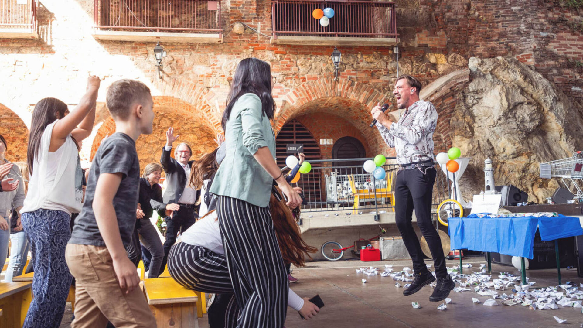 Kinder und Christian Stani