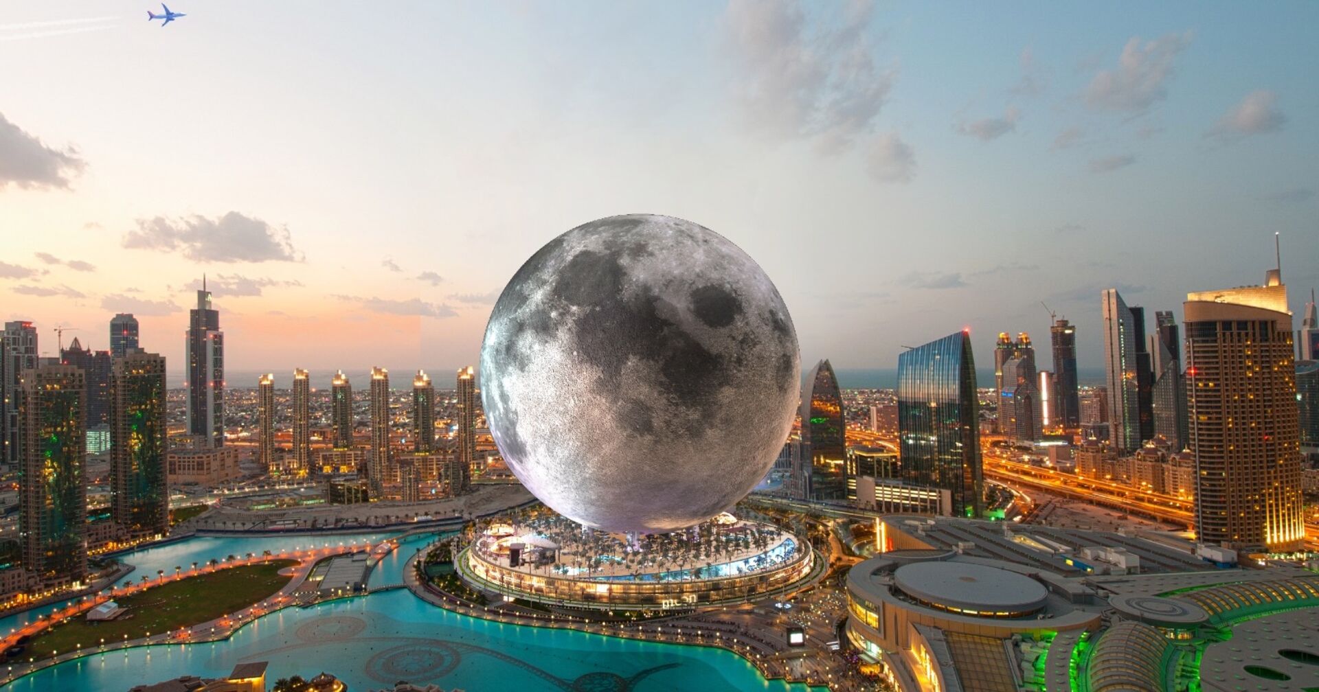 Visualisierung des Mond-Hotels in Dubai. | Credit: Moon World Resorts Inc.