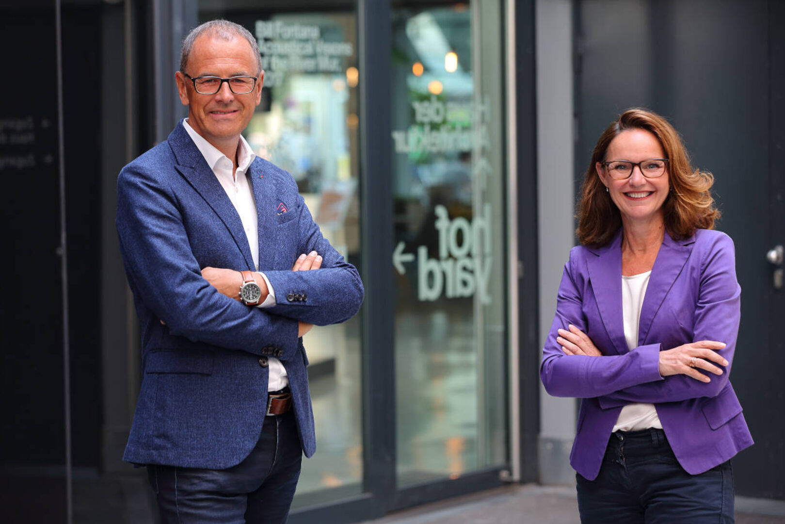 Wissenschaftlicher Direktor Wolfgang Muchitsch und kaufmännische Direktorin Alexia Getzinger