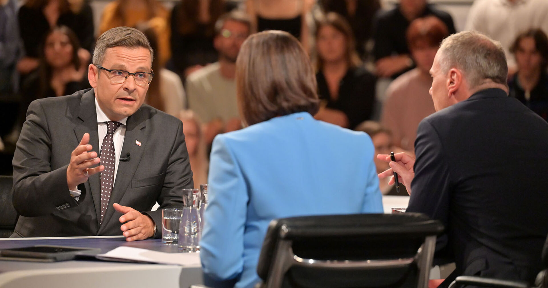 Gerald Grosz im Gespräch mit Susanne Schnabl und Armin Wolf