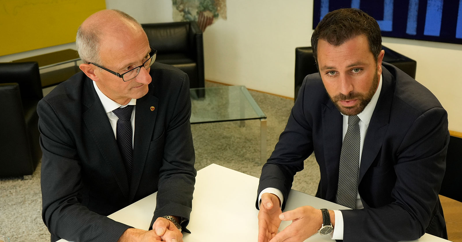 Landeshauptmann Anton Mattle und Landeshauptmann-Stellvertreter Georg Dornauer | Credit: Roland Mühlanger / picturedesk.com