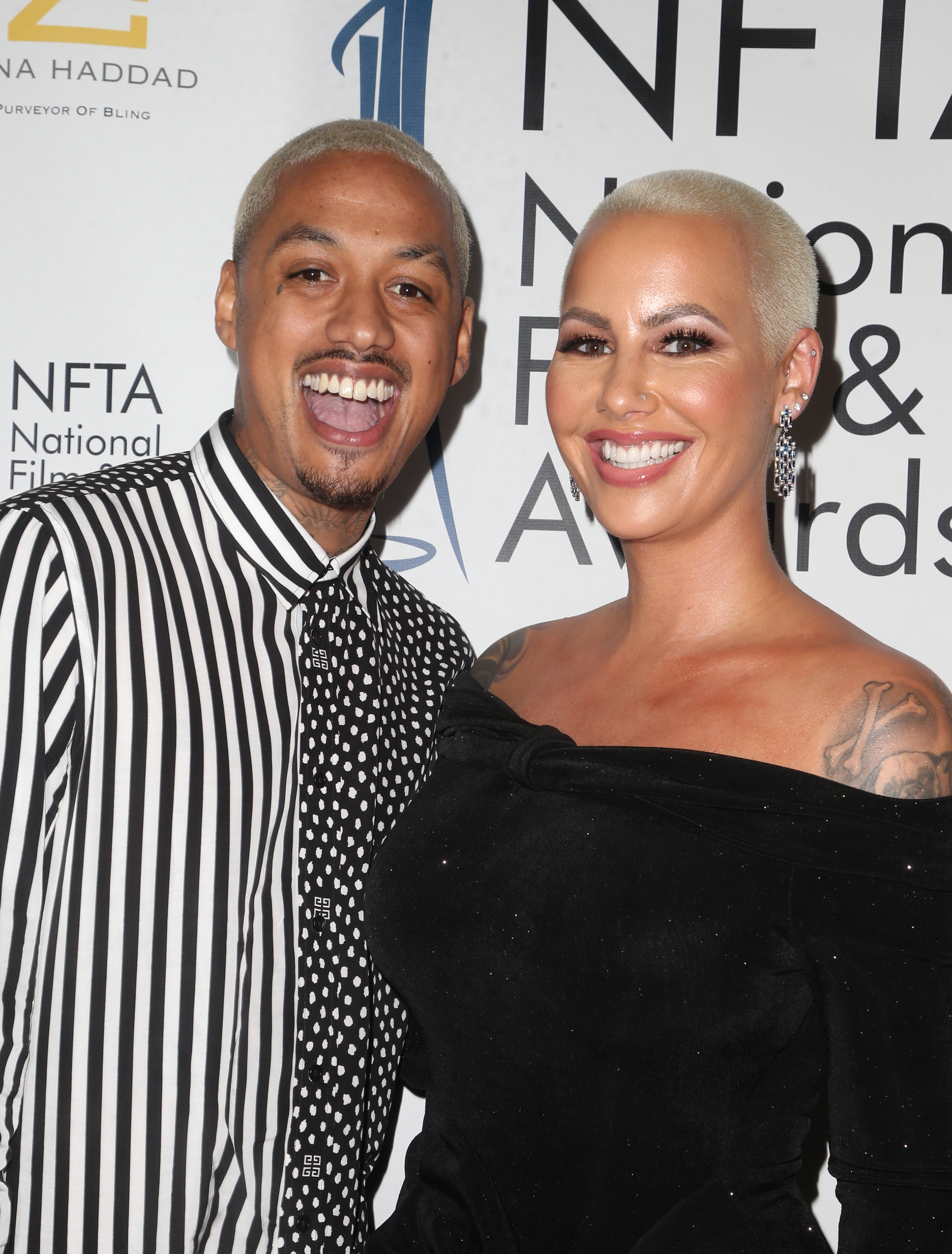 Alexander Edwards und Amber Rose