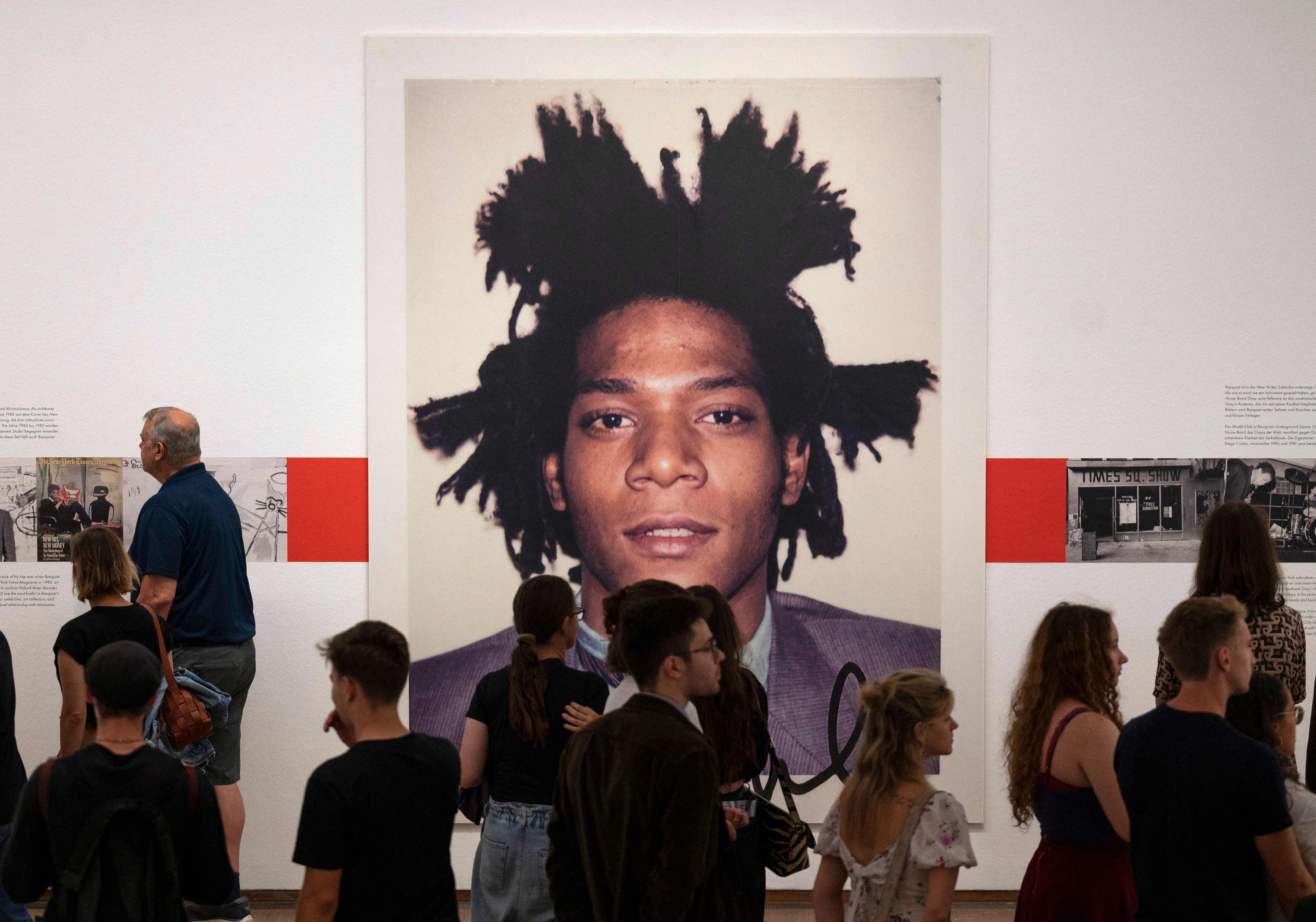 Ein Foto des Künstler Jean-Michel Basquiat