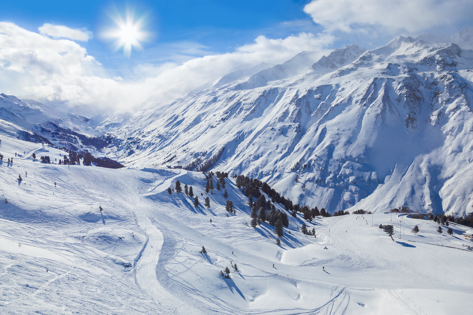 Panoramaansicht vom Skigebiet Hochgurgl | Credit: iStock.com/TPopova