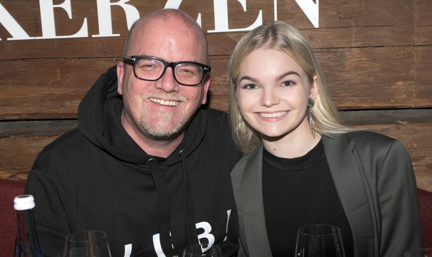 Sänger DJ Ötzi mit seiner Tochter Lisa-Marie