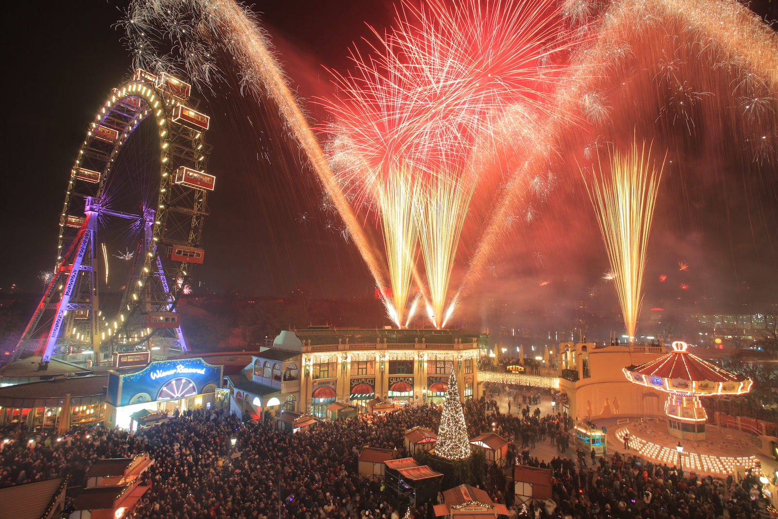Feuerwerk im Wiener Prater | Credit: Christian Czech