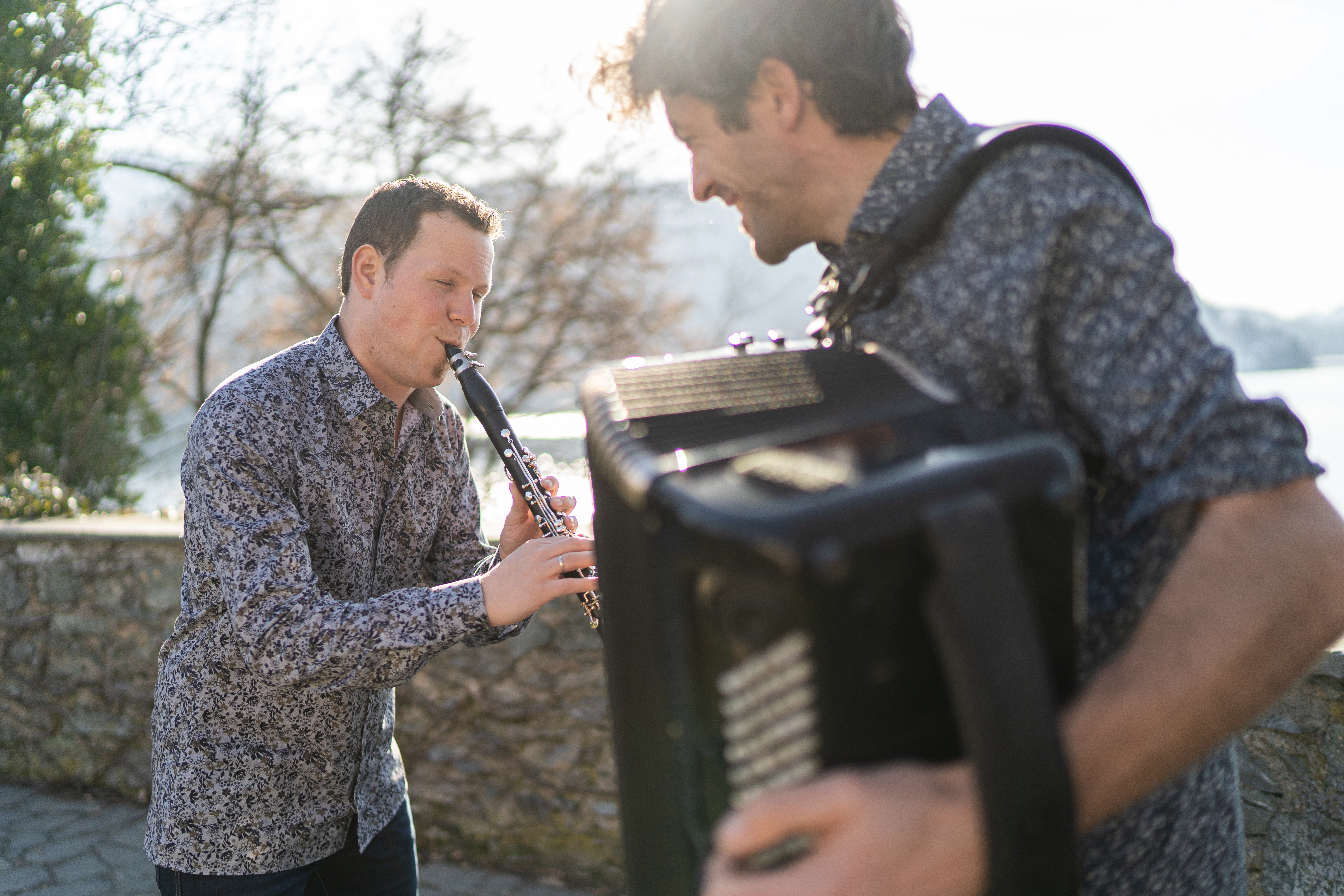 Duo Klak mit Instrumenten