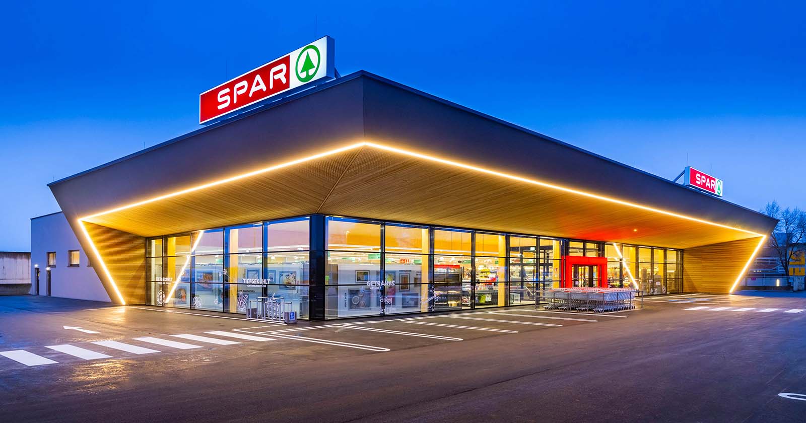 Aussenansicht des SPAR Supermarkt in Lannach