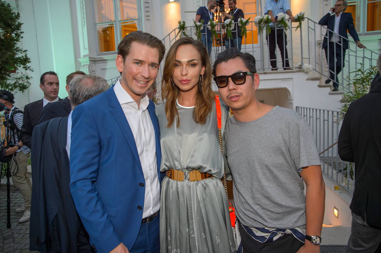 Sebastian Kurz mit Ivana und Martin Ho I Credit: Andreas Tischler/picturedesk.com