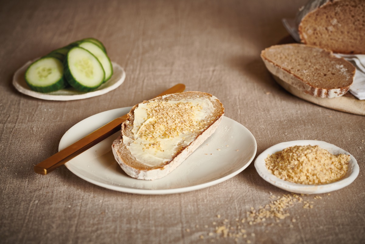 Butterbrot mit Weizenkeimen