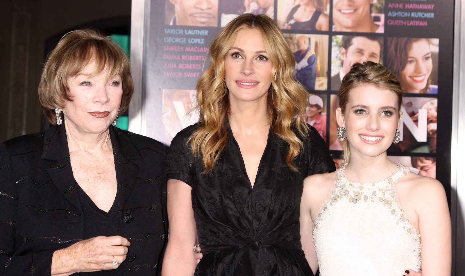 Shirley MacLaine, Julia Roberts und Emma Roberts | Credit: NINA PROMMER / EPA / picturedesk.com