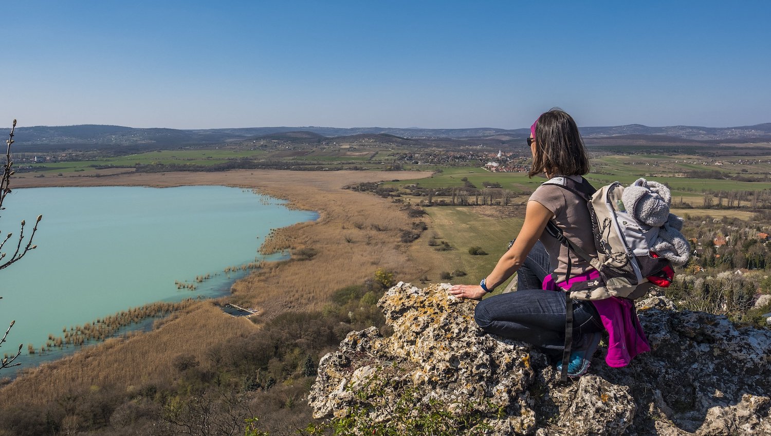 Wandern an der ungarischen Riviere