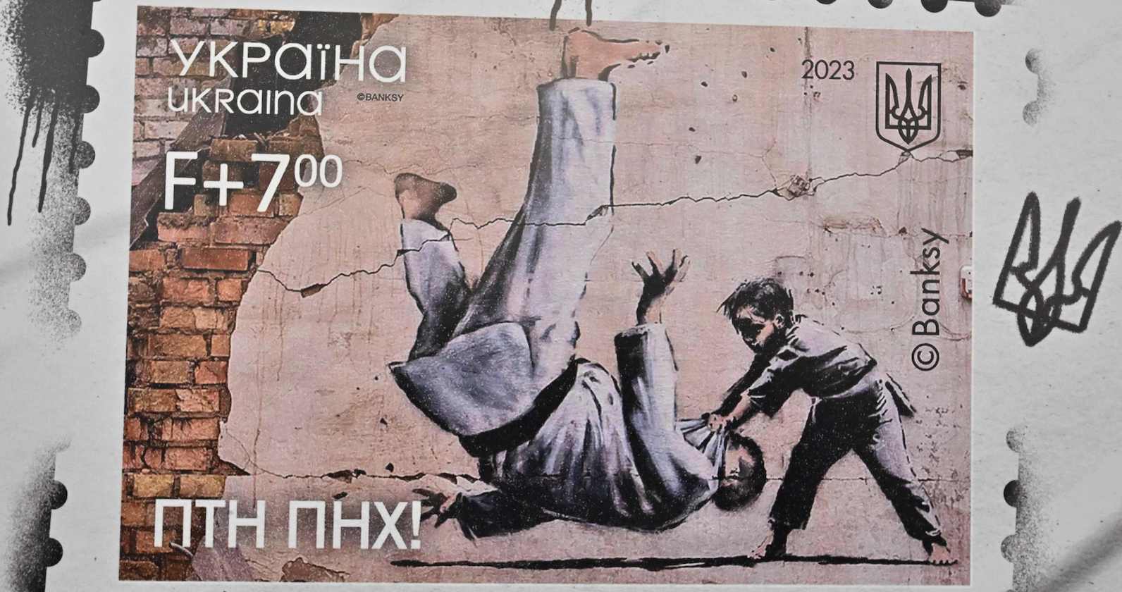 Banksy Briefmarke I Credit: Sergei Supinsky/AFP/picturedesk.com