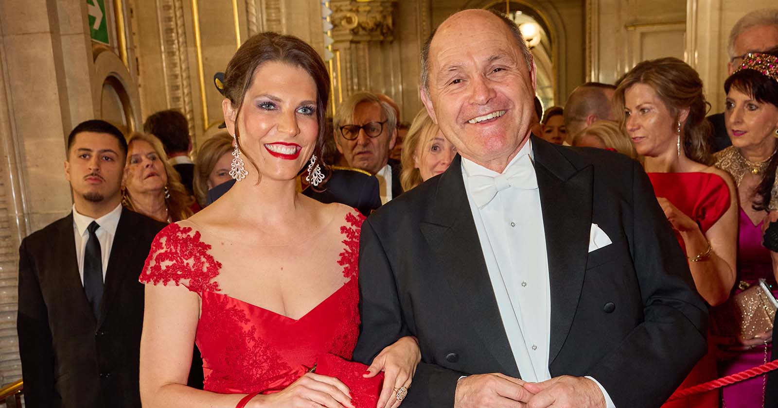 Karoline Edtstadler mit Wolfgang Sobotka am Opernball