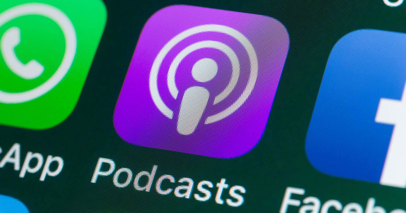 Podcast-App auf einem Smartphone