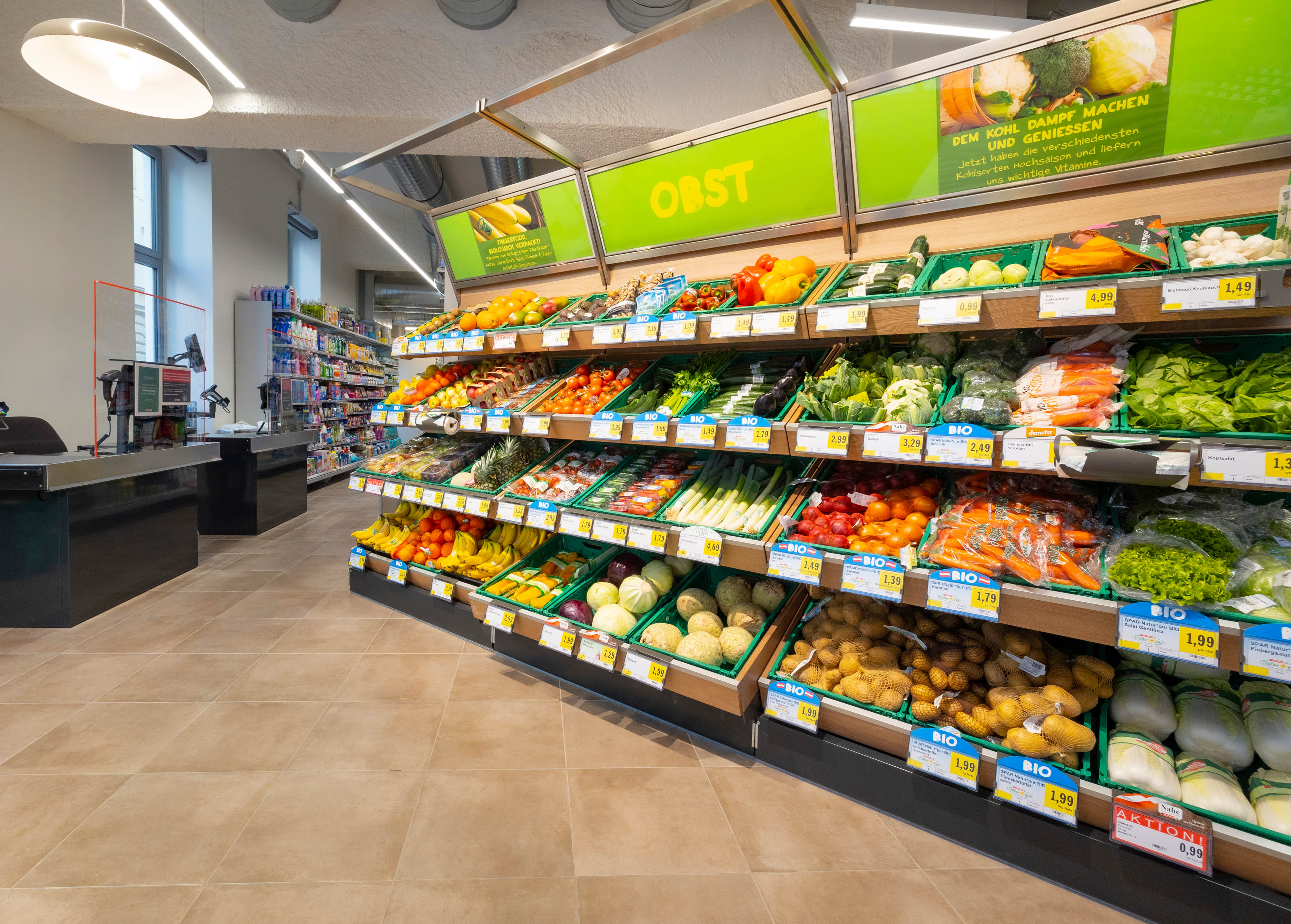 Der neue Spar wurde auch innen renoviert.