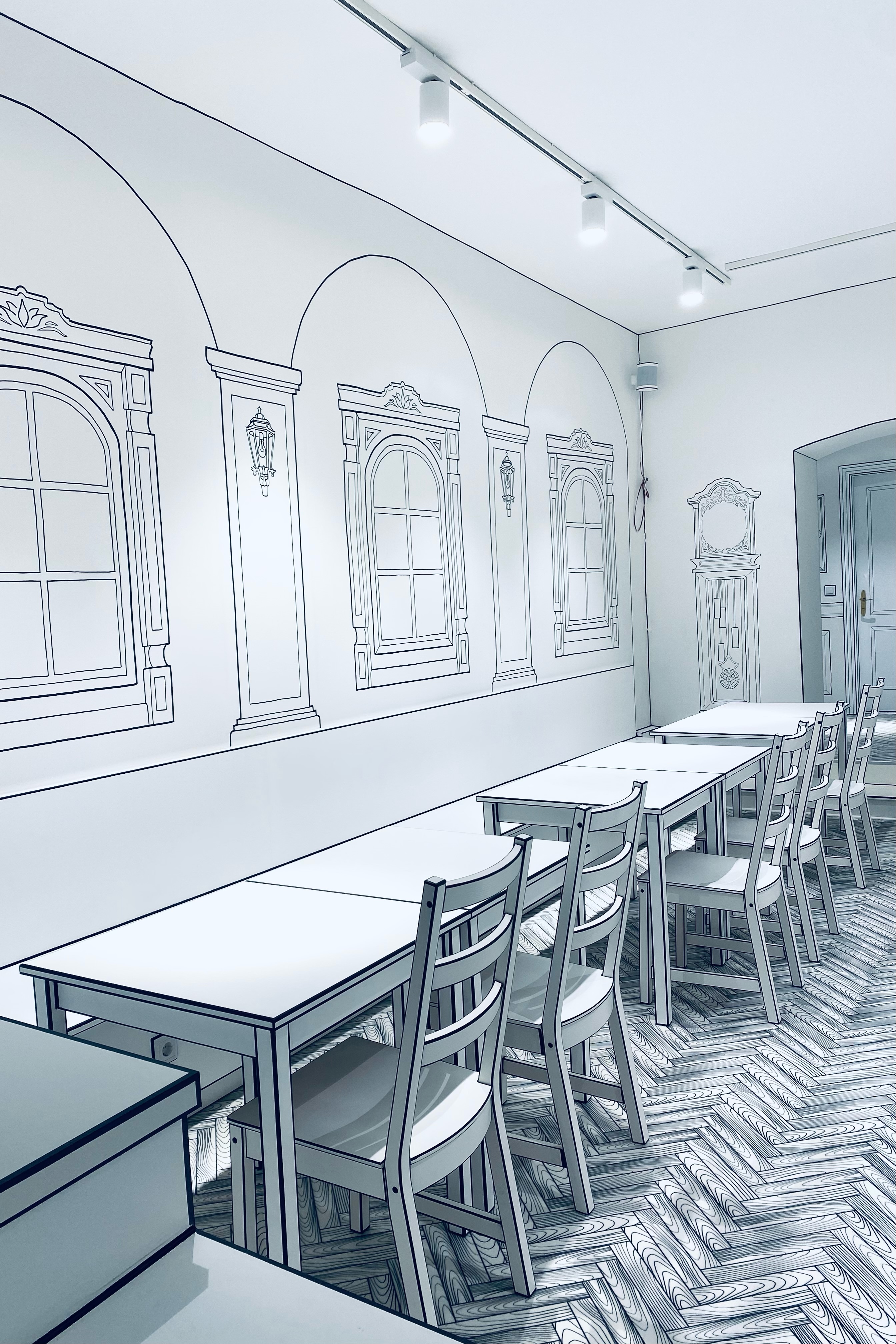 2D-Café Einrichtung