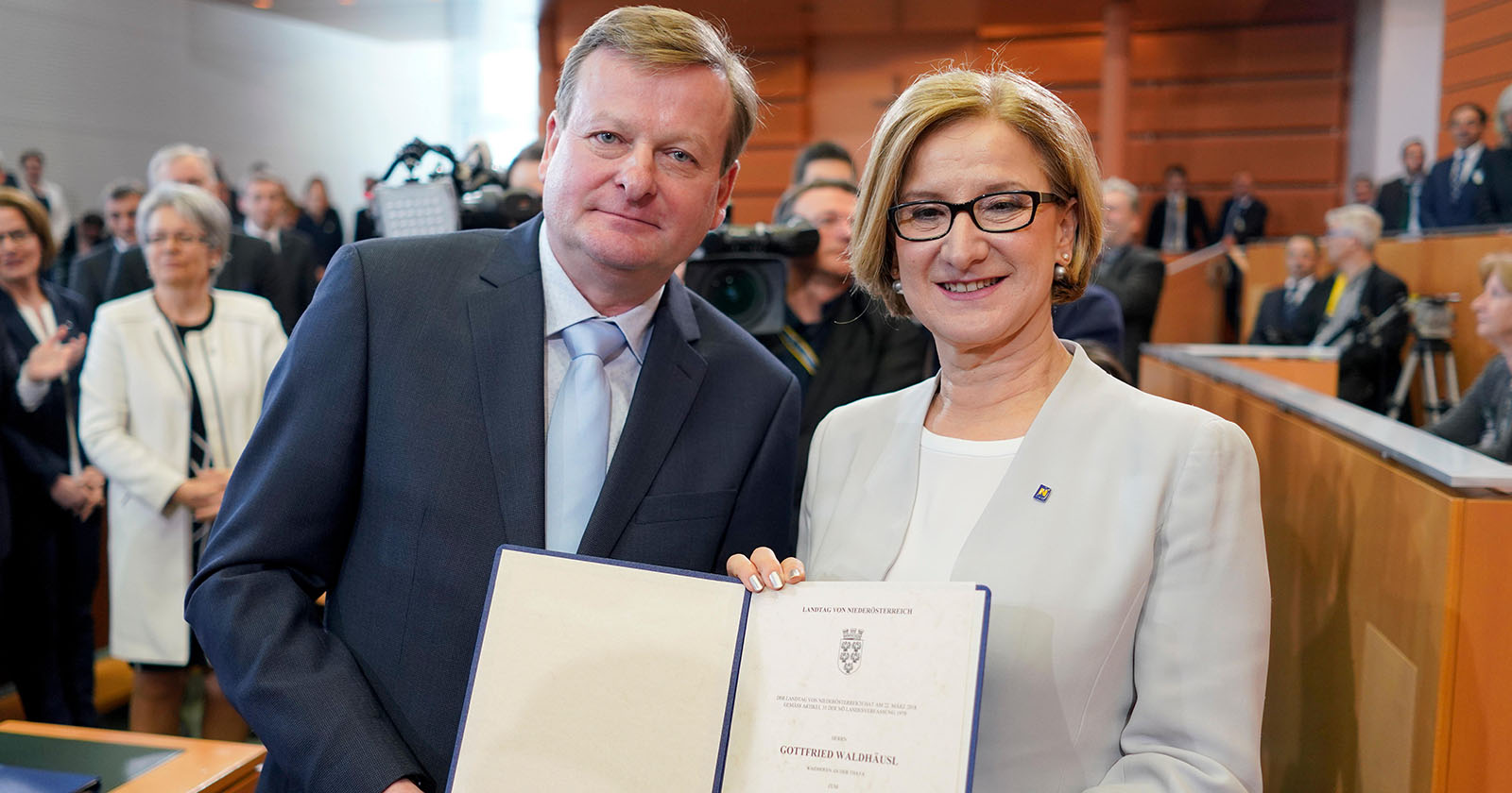Gottfried Waldhäusl (FPÖ) und Johanna Mikl-Leitner (ÖVP)