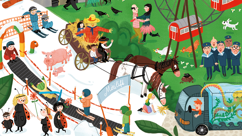 „Wimmelbuch Österreich“ von Ulrike Halvax