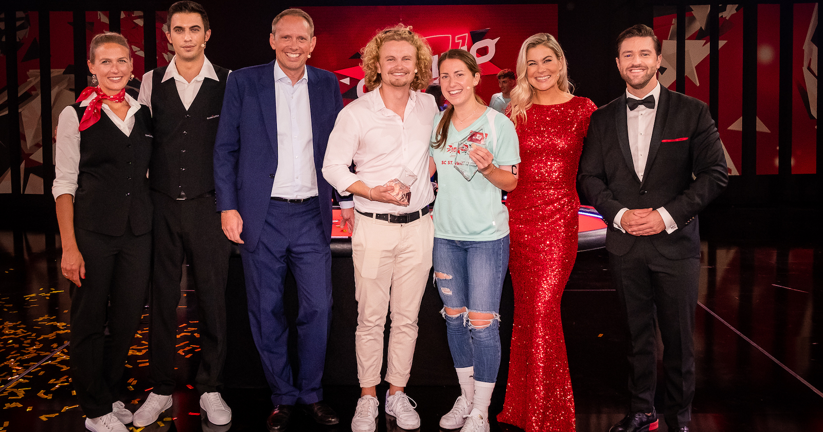 Siegerfoto der Casino Cup Finalshow | Credit: Puls 4/Jörg Klickermann