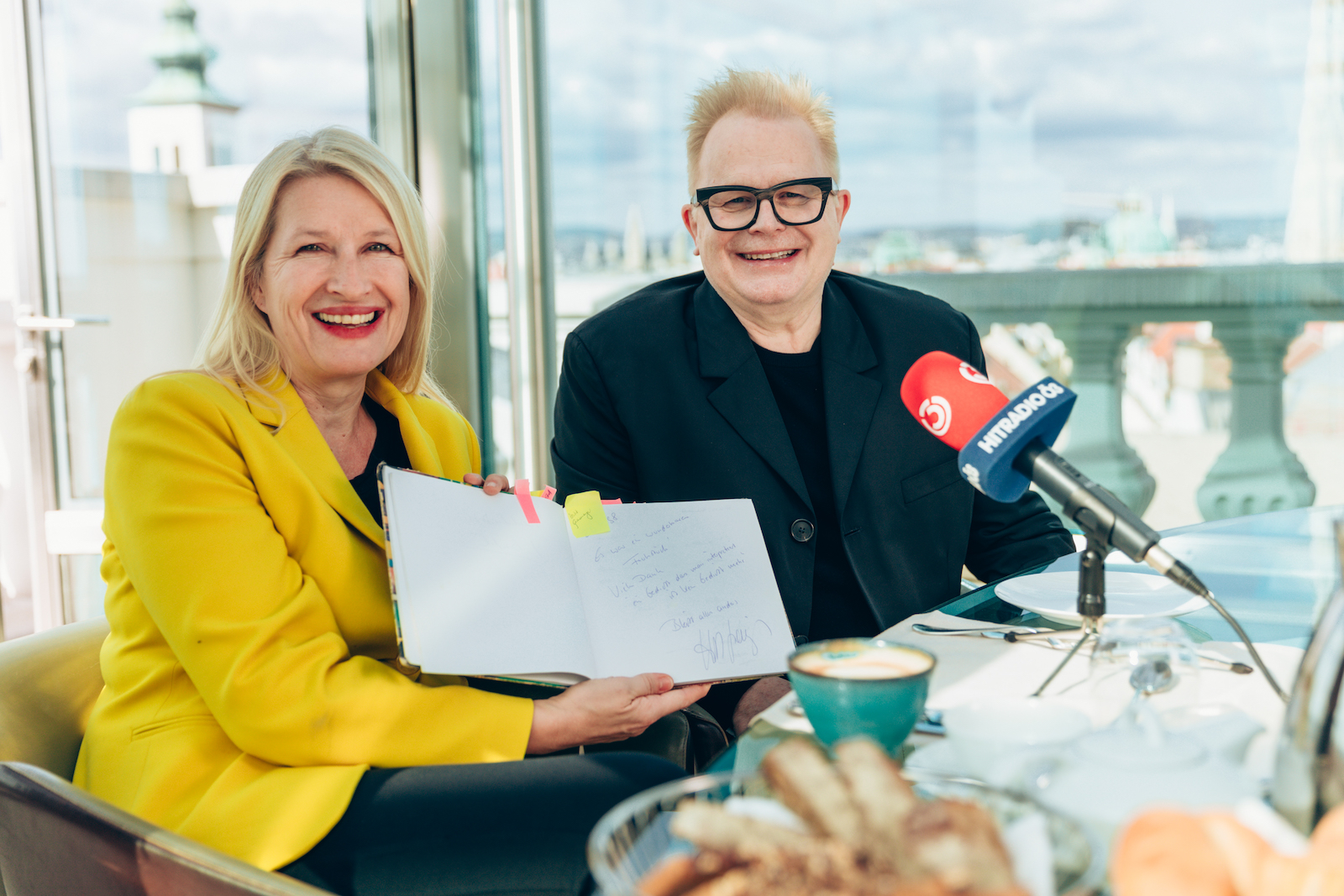 Herbert Grönemeyer und Claudia Stöckl I Credit: Hitradio Ö3/Martin Krachler