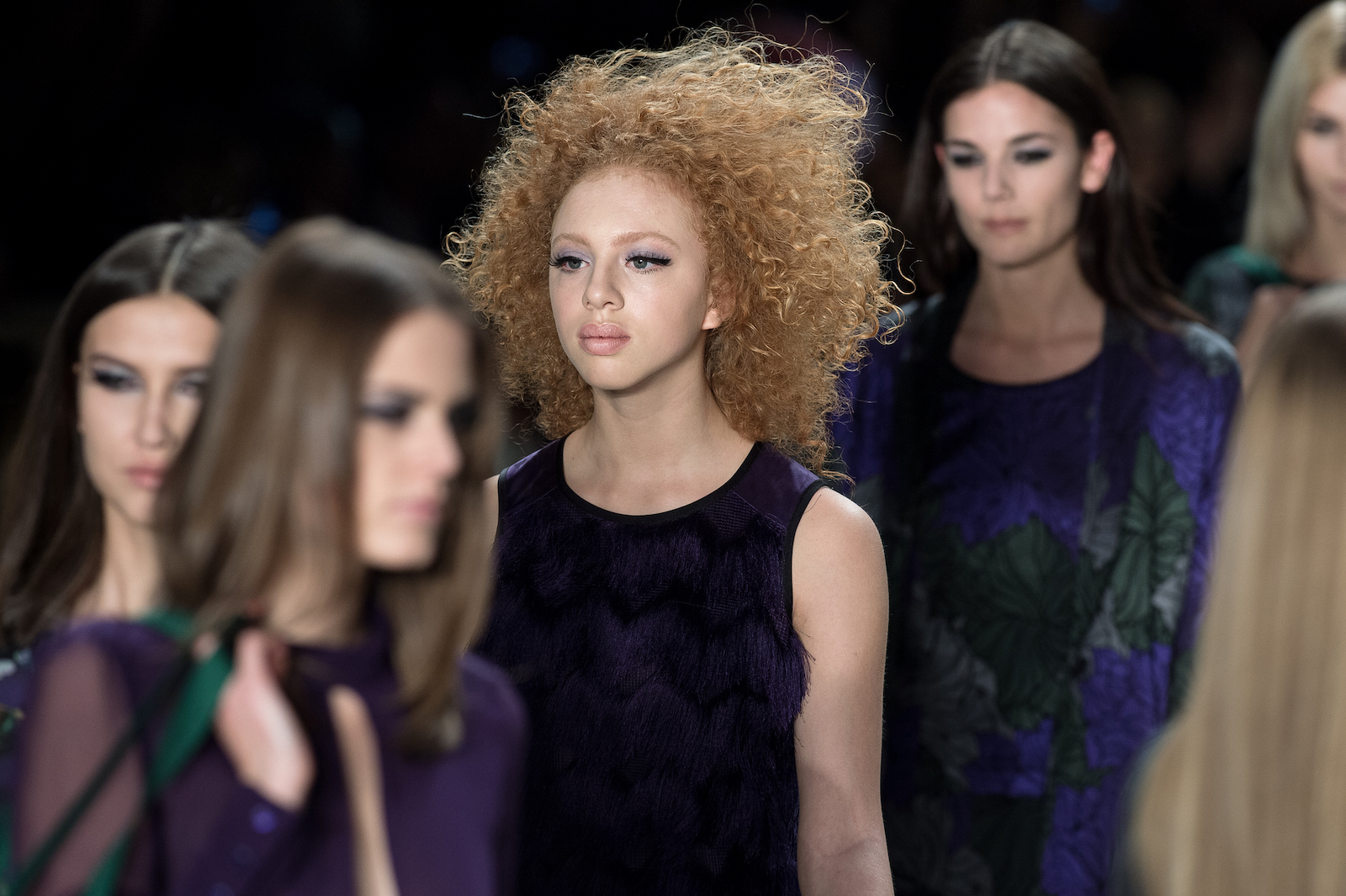 Anna Ermakova bei einer Modenschau