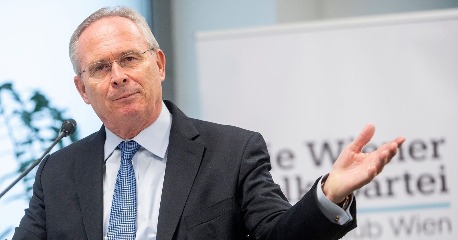 Der Wiener ÖVP-Chef Karl Mahrer bei einer Pressekonferenz