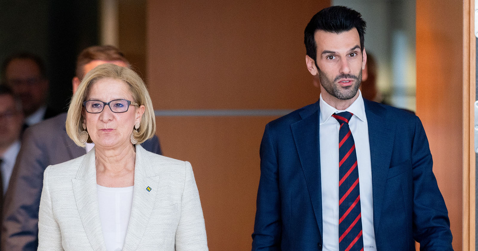 Niederösterreichs Landeshauptfrau Johanna Mikl-Leitner und FPÖ-Chef Udo Landbauer