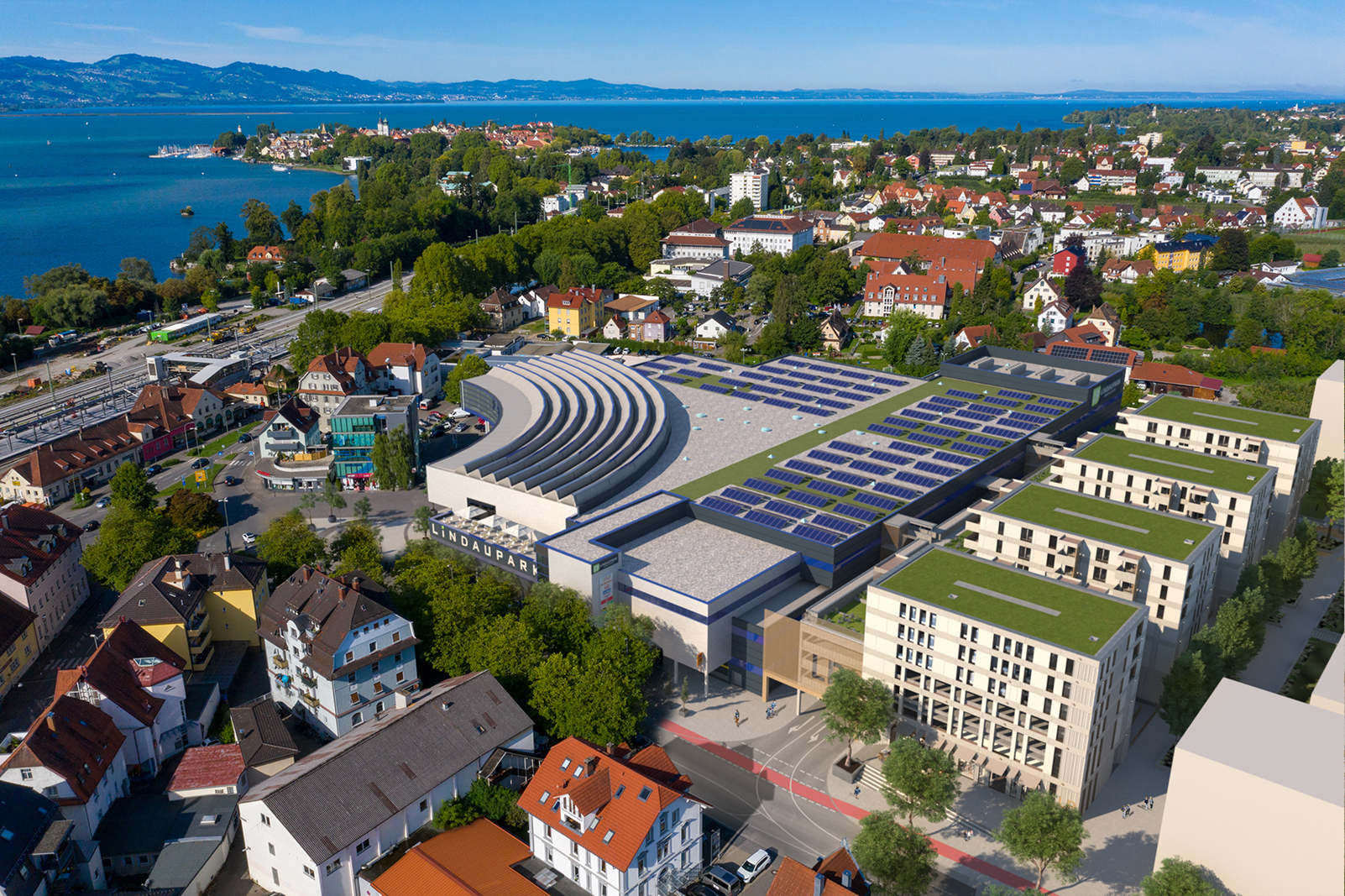 Der Lindaupark und das Vierlinden-Quartier entwickeln sich in den nächsten Jahren zu einem lebendigen Viertel.