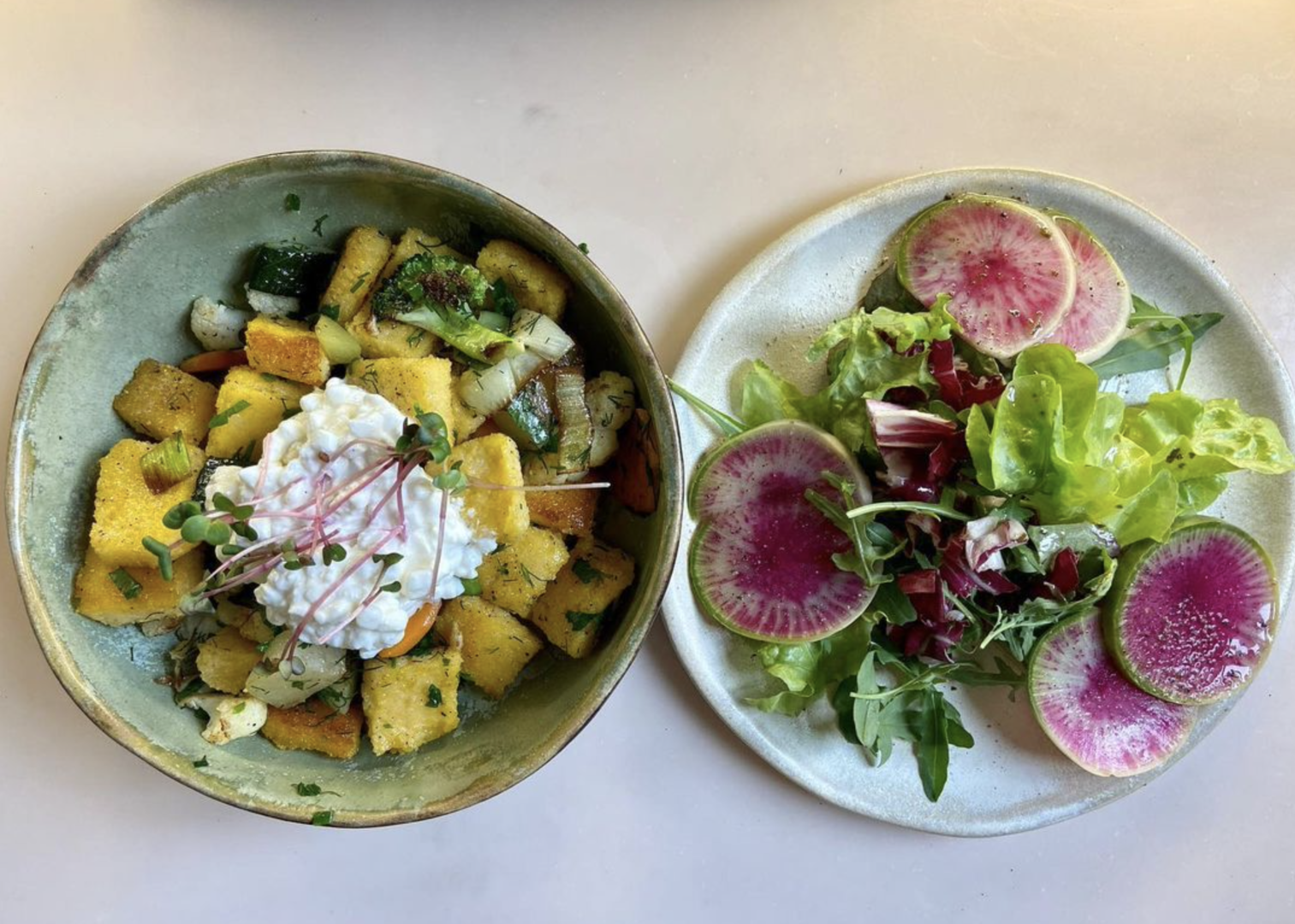 Gerichte im Bistro Tula schön angerichtet