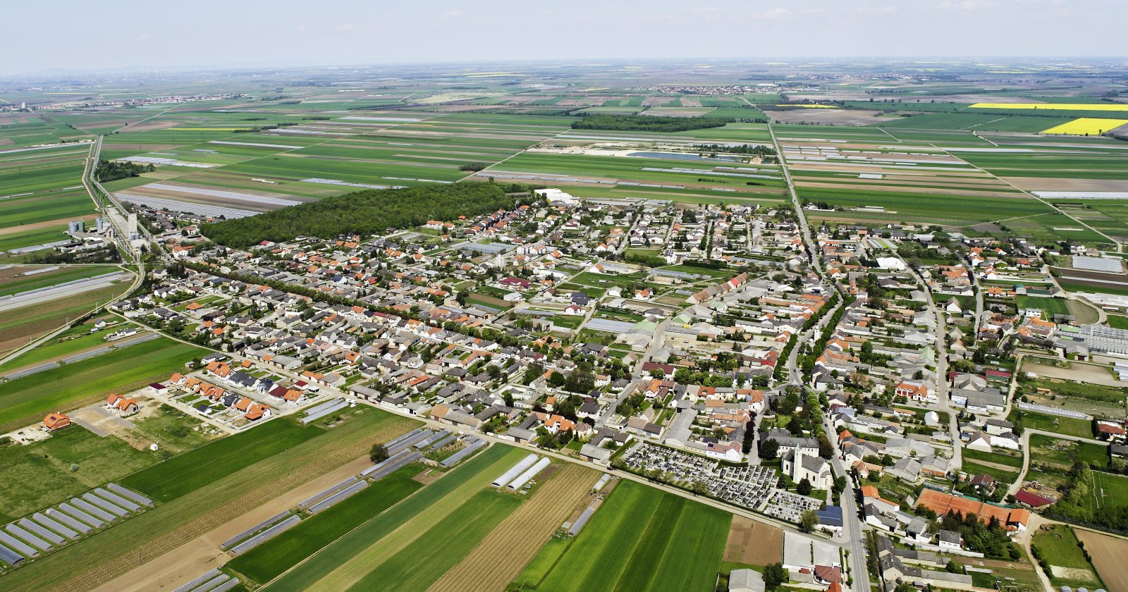 Wallern aus der Vogelperspektive | Credit: Marktgemeinde Wallern im Burgenland