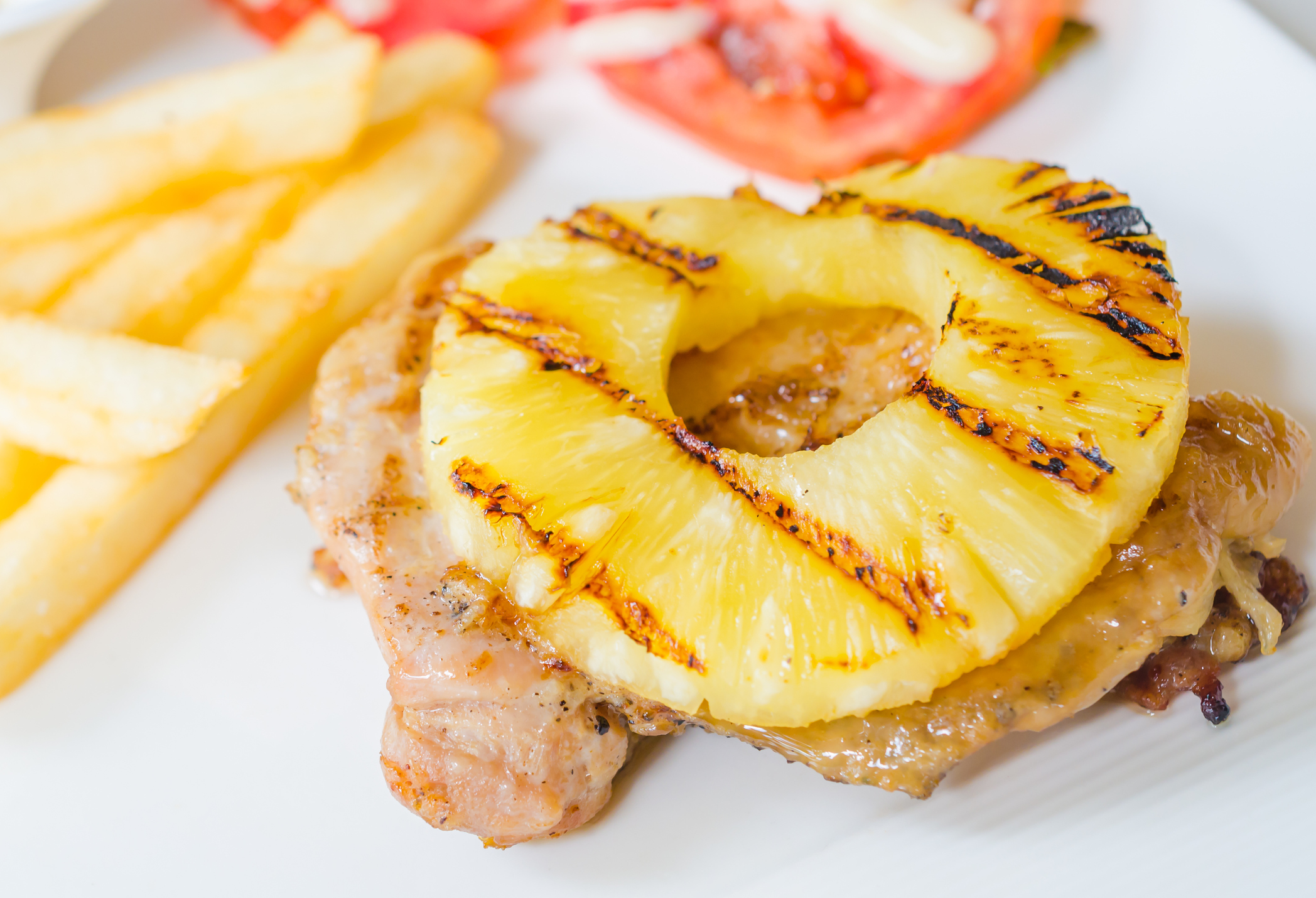 Schnitzel mit Ananas